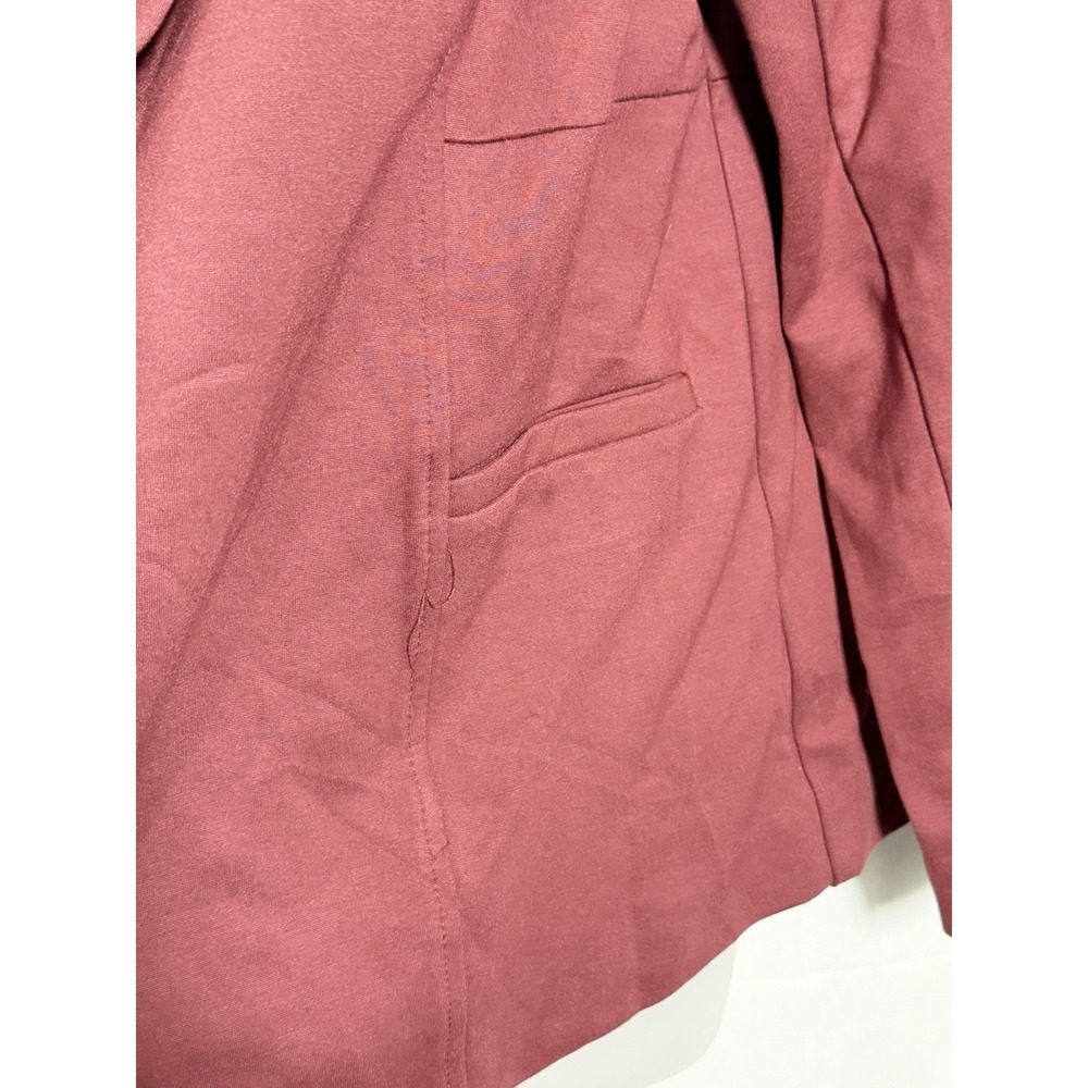 Torrid Studio Luxe Ponte Blazer 1X Red Stretch Tailored Career Jacket - Picture 7 of 13